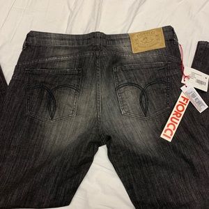 New Fiorucci Black skinny slim fit denim